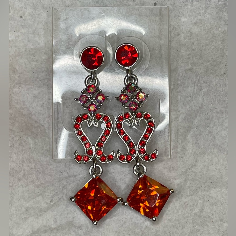 RED PROM EARRINGS